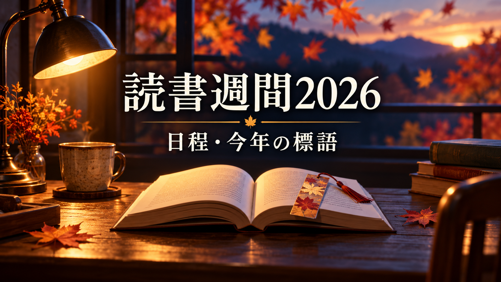 読書週間2026はいつ？今年の標語と「読書の日」との違いを整理を表す解説イメージ
