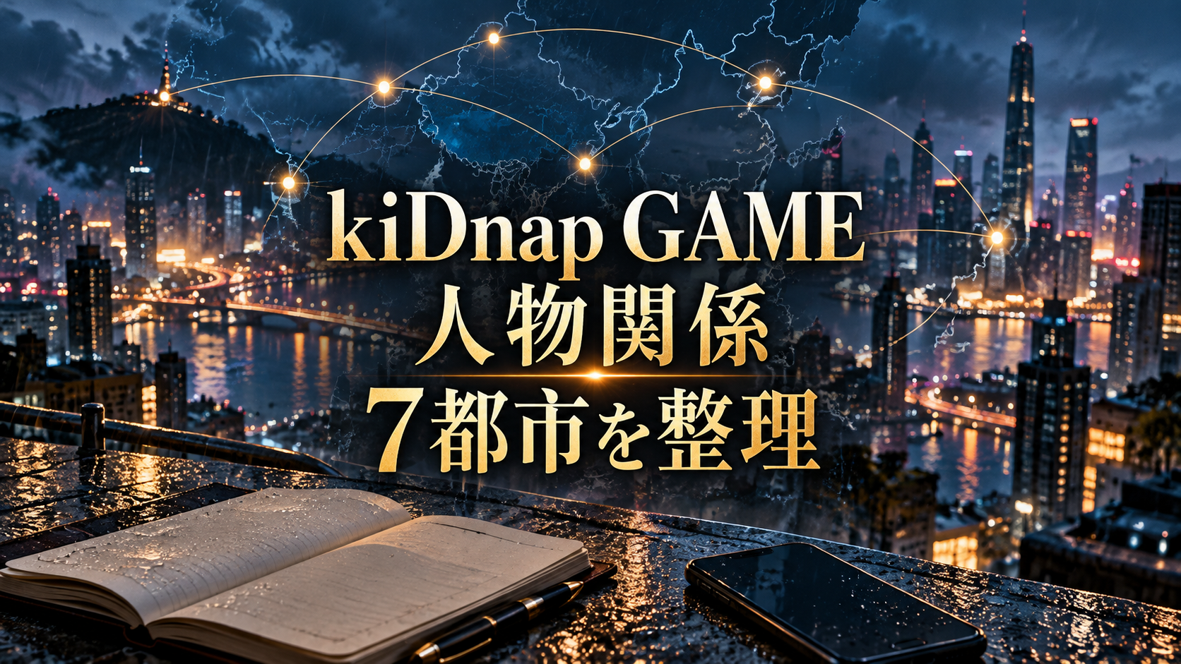 kiDnap GAMEの人物関係を整理！坂口健太郎とイ・ジュンギの役、7都市のつながりは？の生成イメージ